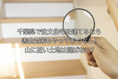 千葉県で注文住宅を建てるなら害虫対策もやっておくべし!山に近い土地は選ばない?